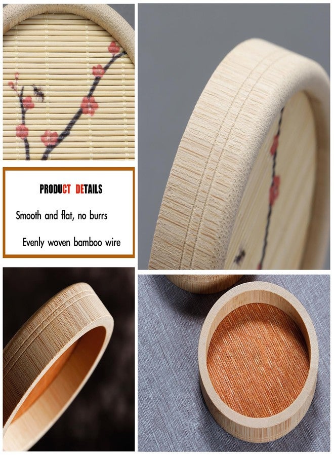 GCFTIFF Bamboo Coasters for Coffee Table Set of 3,Absorbent Coasters,Fit All Cups,Coffee Table Decor for Tabletop Protection Gifts for House Warming New Home & Wedding (BambooColor, 3PCS) - Image 4